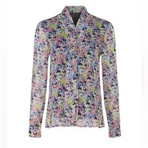 Jason Wu Colorful Floral Blouse